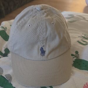 Polo by Ralph Lauren Tan Cap with Navy Logo